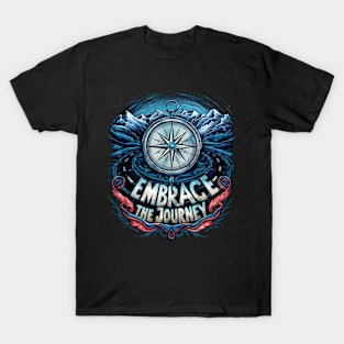 "Compass of Adventure - Nautical Exploration Design" T-Shirt